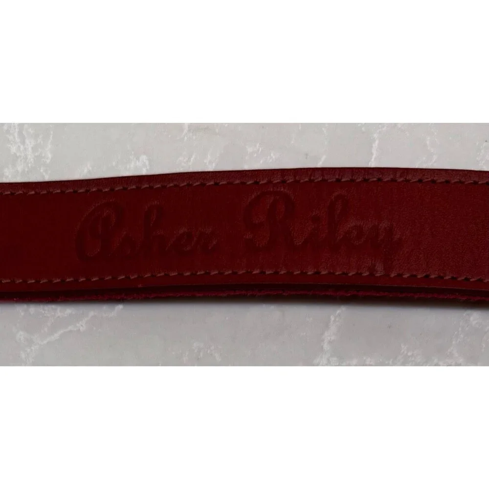 ALABAMA CRIMSON TIDE - ASHER RILEY NEEDLEPOINT DOG COLLAR - SIZE SMALL